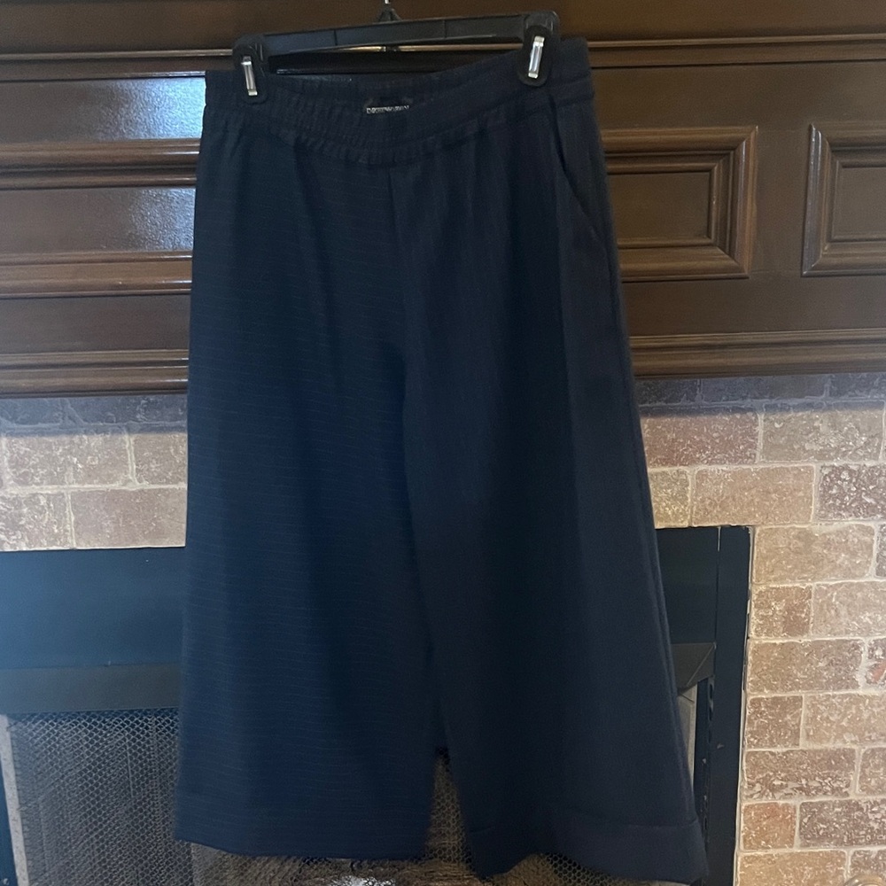 Emporio Armani Textured navy Pants